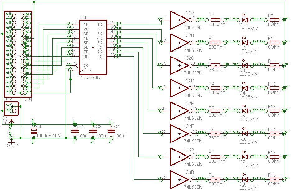 Vereinfachtes Interface, Steuerung eines Schrittmotors